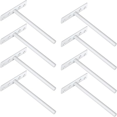 Sayayo EJY8006W-8P Floating Shelf Bracket 8P Matte White 150mm Concealed