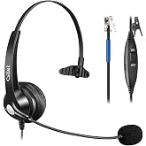 Callez RJ9 Cisco Phone Headset for Office Phones with Mute Switch | Telephone Headset, Noise Cancelling Microphone, Work with Cisco IP Phones 7821 7841 7945 7962 7965 7975 8811 8841 8851 8865
