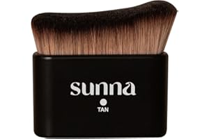 Self Tanning Brush by SunnaTan - Contour Brush for Body, Face & Hands - Blends Self Tanner for a Flawless Tan - Durable & Eas