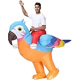 JASHKE Parrot Costume Adult Inflatable Parrot Costumes Inflatable Halloween costumes Blow up Costume Adult