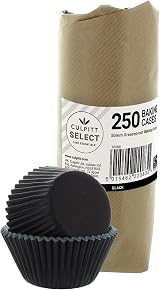 Culpitt Select Black Baking Cases 50mm Cupcake Cases Pack 250