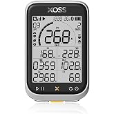 XOSS G+ GPS Bike Computer, Wireless Bike Speedometer | Bicycle Odometer, 2.8" Large Screen, 40H Battery, IP67 Waterproof, Customizable Display, ANT+ Bluetooth, XOSS App
