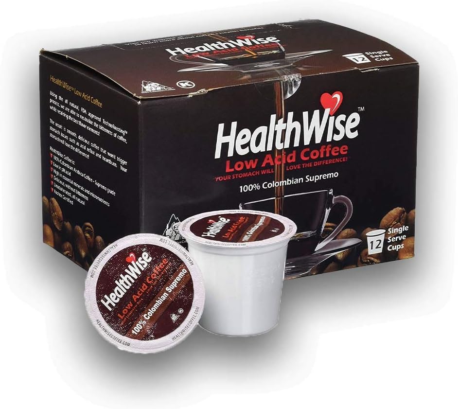 Low Acid Coffee for Keurig K-Cup Brewers, 100% Colombian Supremo, 12 Count (Limited Edition)