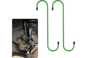 2PCS Car Brake Caliper Hangers,Practical Brake Caliper Hooks Hangers with Rubberized Protective Cover for Protecting Brakes C