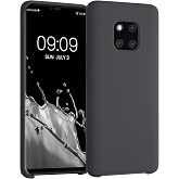 kwmobile Case Compatible with Huawei Mate 20 Pro Case - TPU Silicone Phone Cover with Soft Finish - Black Matte