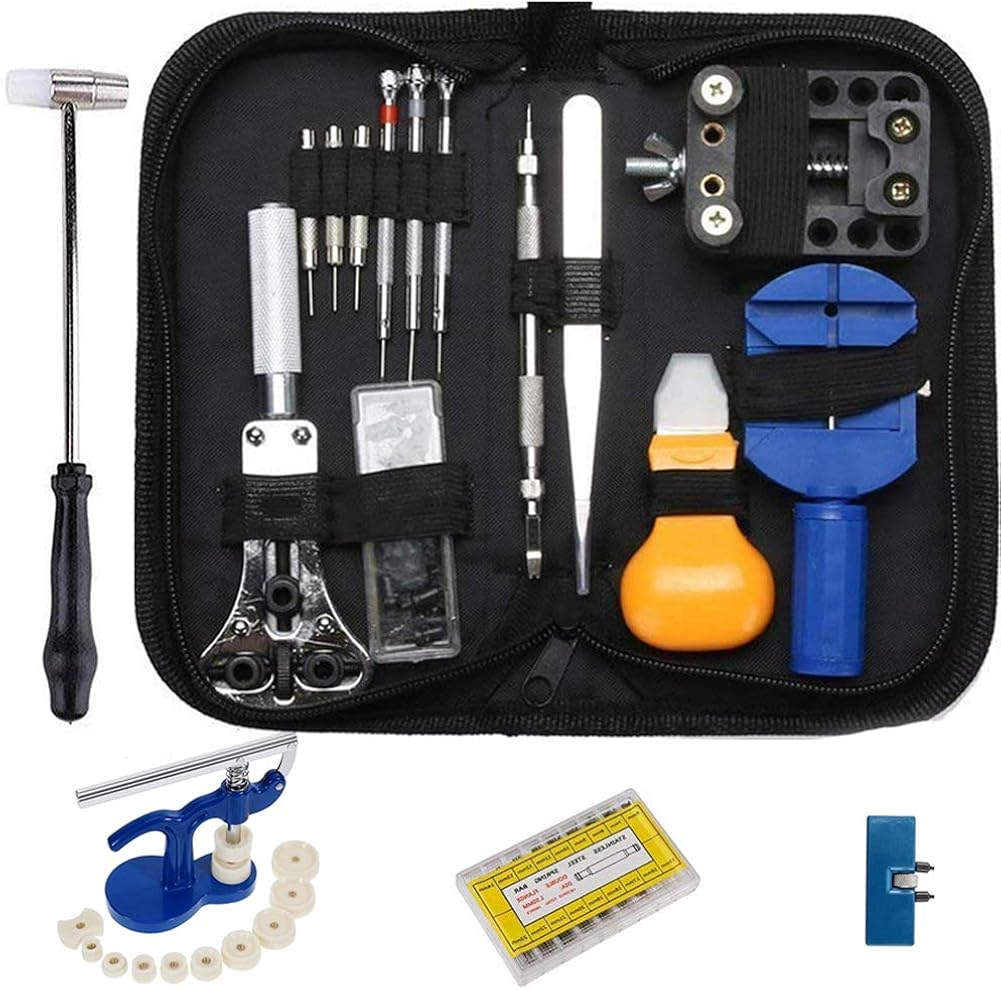 Kit De Réparation Montre 155 Pièces - Outils Horloger Professionnel Pour Démontage, Bracelet, Pile
