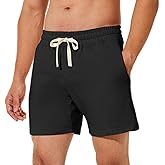 NIMENJOJA Mens 5.5" Athletic Gym Shorts Cotton Workout Jogger Sweat Shorts with Upgrade Premium Zipper Pockets and Drawstring