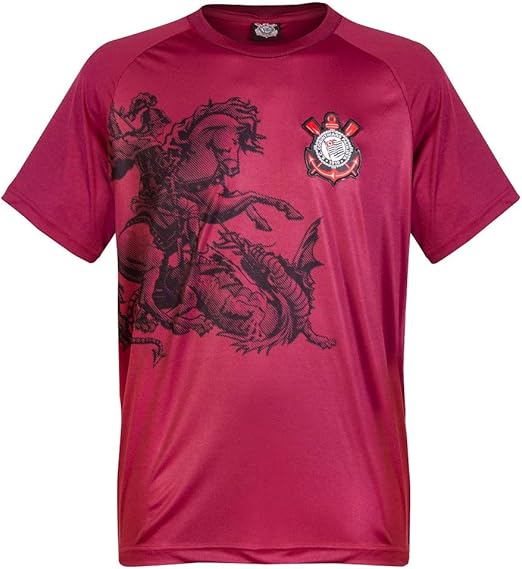Camisa Corinthians São Edição Limitada C/Patch Masculina Vinho G
