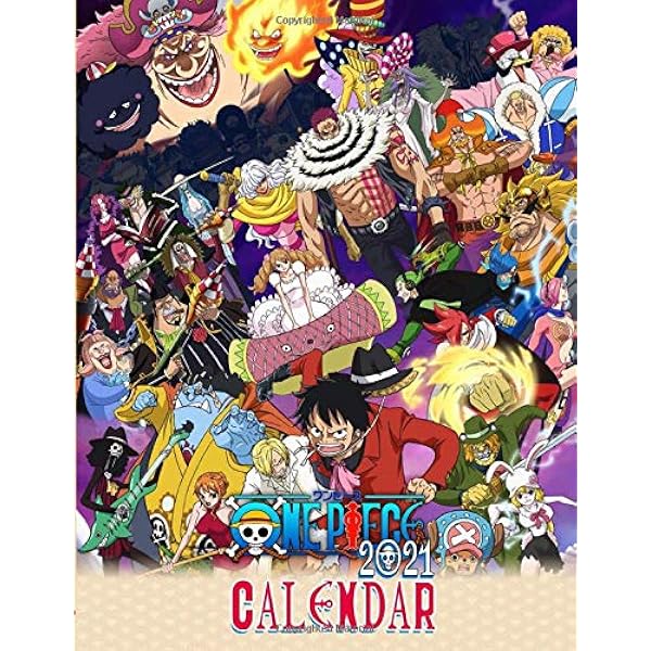 One Piece 21 Calendar Colorful Anime Monthly Weekly Calendar And Planner Pictures Goals Priorities To Do List Habit Tracker Notes Calendar And Planner Anime Amazon Com Books