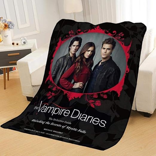 TNJGZother Blankets Vampire Diaries Blankets Soft Diy Your Picture Decoration Bedroom Throw Rug