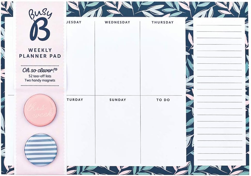 Busy B Weekly Planner Pad 52 Sheets Amazon.co.uk Office Products
