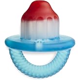 Itzy Ritzy Teensy Teether, Silicone Teething Toy with Handle (Hero Pop) | Flexible Hollow Design with Easy-Grip Handle Helps Soothe Sore Gums, Support Self-Soothing &amp; Comfortable Teething Relief