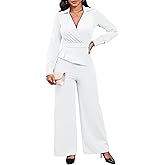 Xinlees Women's Elegant Jumpsuit Business Office Scenes Classic Solid Color Formal Jumpsuit