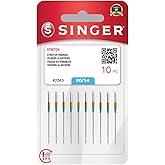SINGER 10-Pack Stretch 2045 Sewing Machine Needles, Size 90/14