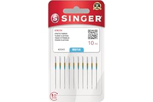 SINGER 10-Pack Stretch 2045 Sewing Machine Needles, Size 90/14
