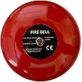 [1 Pack] Fire Alarm Bell 6" Ringing Bell Wired Emergency Bell Station [1 Pack] Fire Bell DC12V