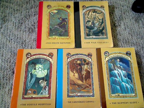 A Series of Unfortunate Events Box Set (Book 6-10) (The Ersatz Elevator: Book 6, The Vile Village: Book 7, The Hostile Hospital: Book 8, The Carnivorous Carnival: Book 9, The Slippery Slope: Book 10, Book 6, Book 7, Book 8, Book 9, Book 10)