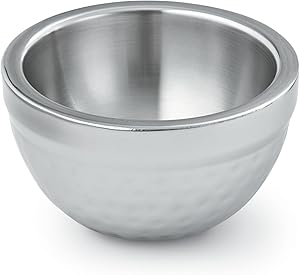 Artisan Insulated, Double-Wall Stainless Steel Serving Bowl, 14-Ounce Capacity