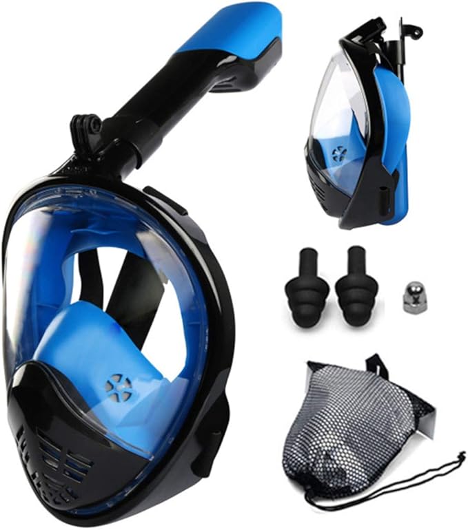PoFishings Adult Novice Scuba Diving Mask Full Face Anti Fog