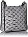 Nine West Women's Aspen Crossbody, Black-White/Black, One Size