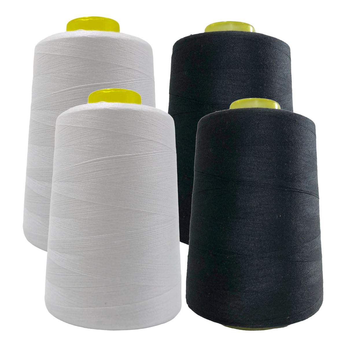 JYC CREATIVE 4 Rolls of Sewing Thread, 40/s, Heavy Duty Sewing Accessories, Thread Spool, Variety of Colors, Crafts, Clothing,