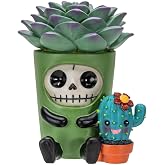 Furrybones Summit Collection Echy Figurine Decorative Signature Skeleton in Succulent Cactus Plant Costume 3 Inch Tall Collectible Statue