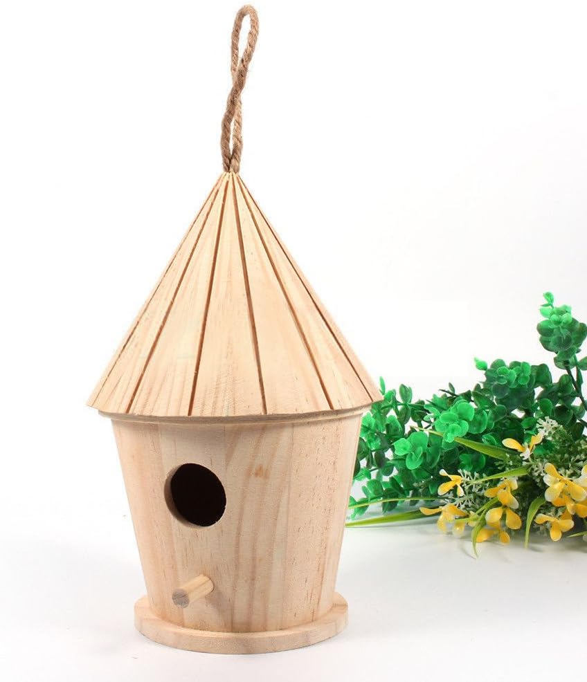 Fiedfikt Wooden Nesting Nest Box Bird House Small Birds Birds