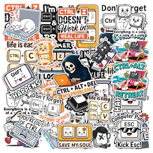 DottiFy Coding Keyboard Shortcut Stickers
