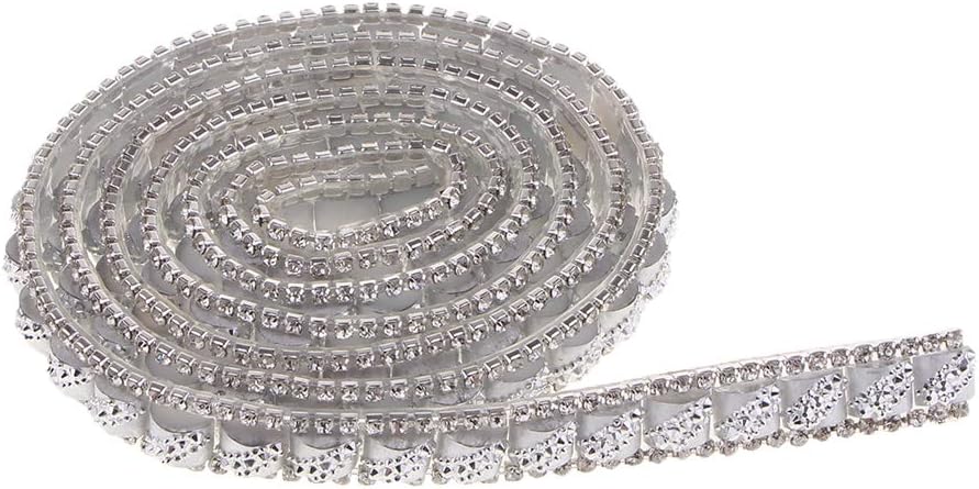PEARLY JUN Strass-Kette - 273cm Kristallband Zum Aufnähen