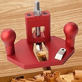 JCFANTS Router Plane Hand Wood Planer, Handheld Woodworking Tool, Woodworking Carpenter Tools Adjustable Woodcraft Trimming Knife Depth Stop Planer Wood Chamfering Slottinge (Red)