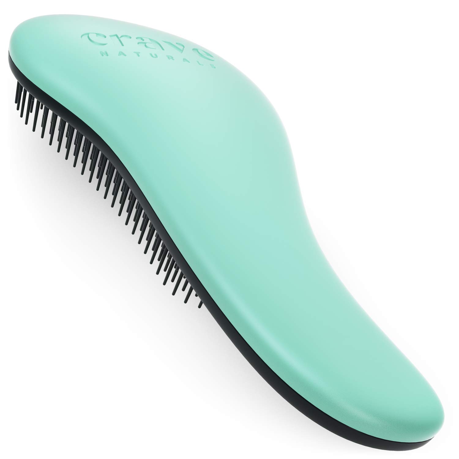 Crave Naturals Glide Thru Detangling Brush for Adults & Kids Hair - Detangler Comb & Hair Brush for Natural, Curly, Straight, Wet or Dry Hair (TURQUOISE): Beauty