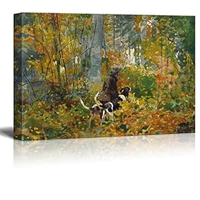 Canvas Wall Art - On The Trail by Winslow Homer - Giclee Print Gallery Wrap Modern Home Art Ready to Hang - 12x18 inches