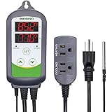Inkbird ITC-308 Digital Temperature Controller 2-Stage Outlet Thermostat Heating and Cooling Mode Carboy Homebrew Fermenter G