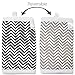 Kaydee Baby Organic Cotton Reversible Teething Chew Pads w/Organic Fleece Inner Lining for Baby Carriers for Girls and Boys - 2 Pack - Variety of Options Available (Chevron)