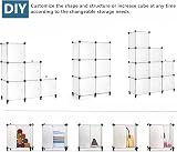 AWTATOS Storage Cube Organizer with Doors 6 Cube DIY Modular Shelves view 8