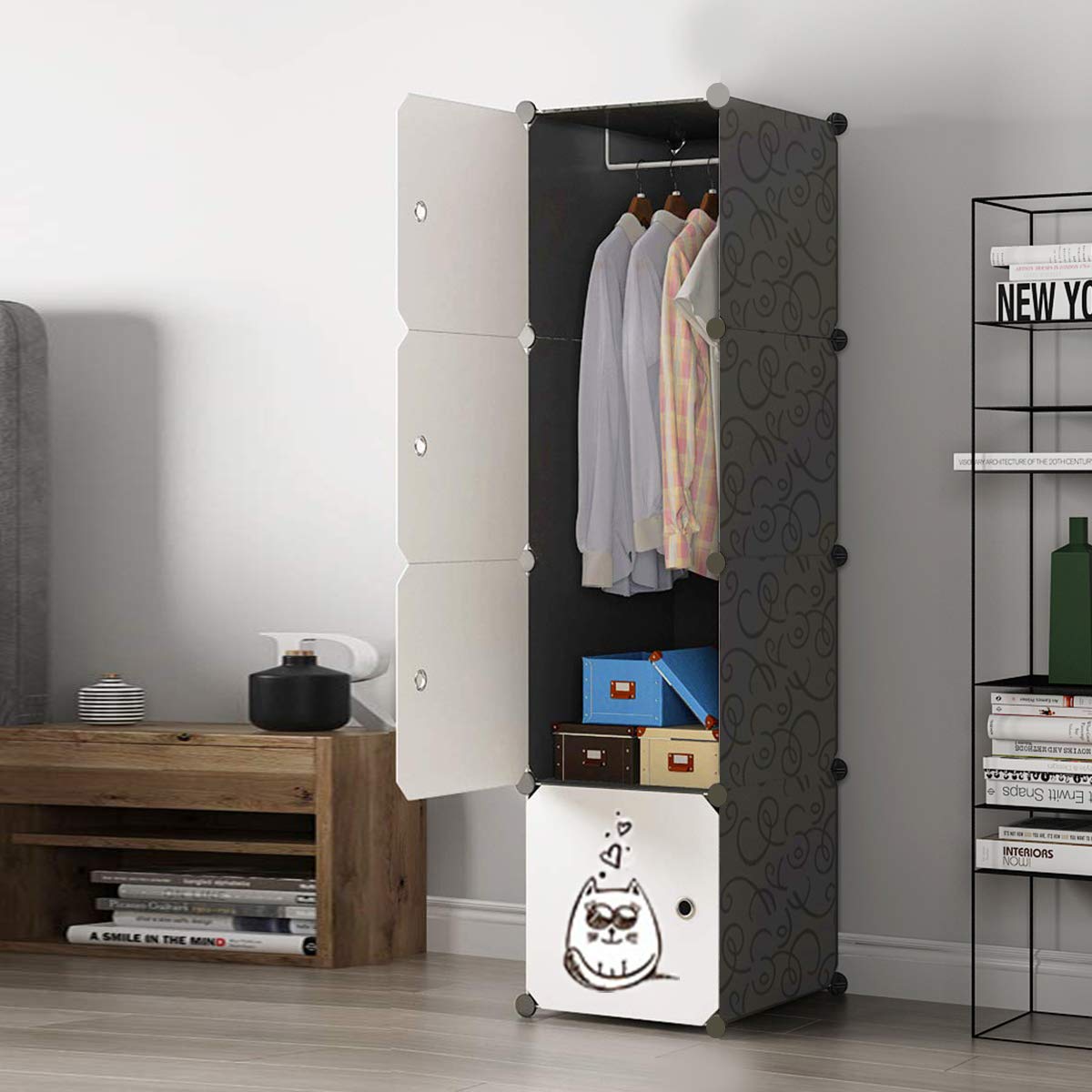 Azonex Wardrobe Closet Storage Organizer And Cabinet Rack Shelf