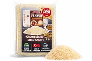 ASI Dried Kataifi Shredded Phyllo Dough, 200g, Kadayif Pastry for Kunafa, Baklava