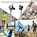 Bluetooth Headphones,4.1Wireless Magnetic running Sports Earbuds, Premium Sound with Bass,Noise Cancelling,Ergonomic Design, Carry Case with Mic-Grey By GOLDEN-NOOB