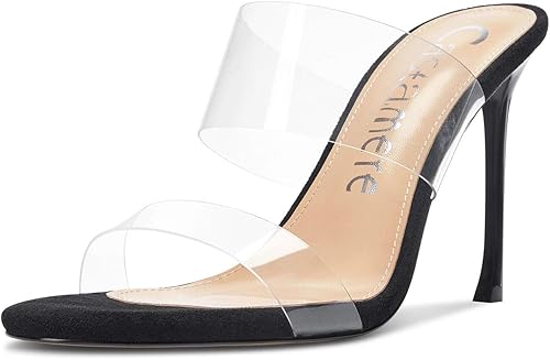 transparent stilettos