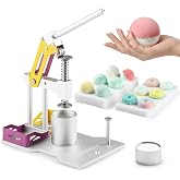 TAKUMARK Bath Bomb Press Machine with Aluminum Bath Bomb Mold for Home DIY | Easy Demolding Design,with Drying Trays,Heavy Duty,for Bombs Making Shower Steamers and Shampoo Bars