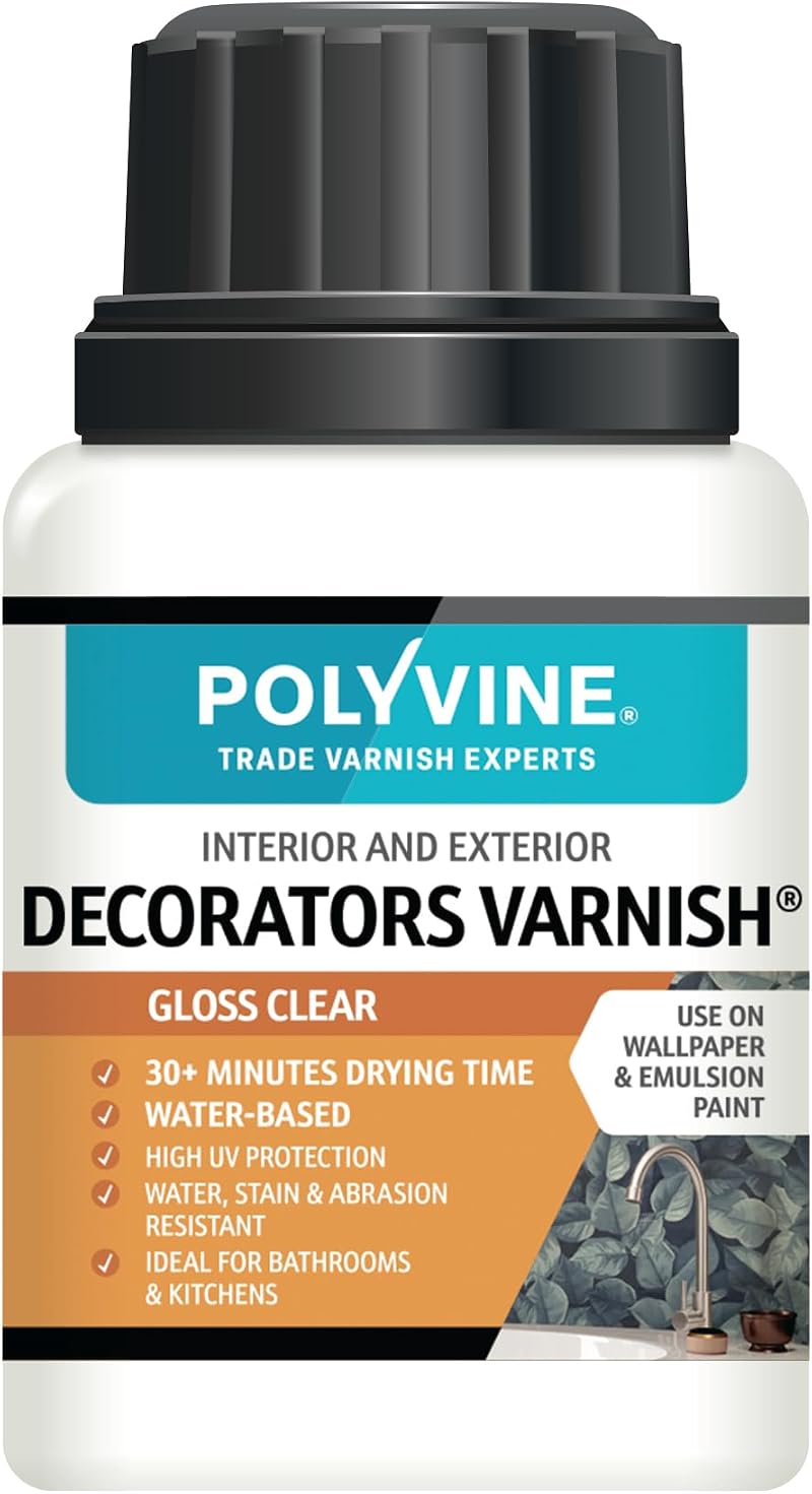 Polyvine Decorators Varnish Gloss – Water Resistant UV Protect 100ml