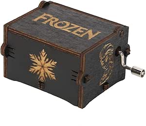 G/N Caja de música Manivela Caja Musical grabada-Frozen ...