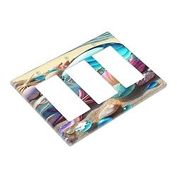 Beach Starfish Seashell Nautical Custom 3 Gang