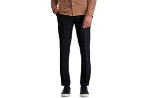 J.M. Haggar Men's 4 Way Stretch Slim Fit Flat Front Dress Pant