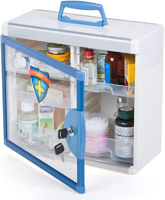 Medical Storage Box Home Medicine Container, WallMounted Medical