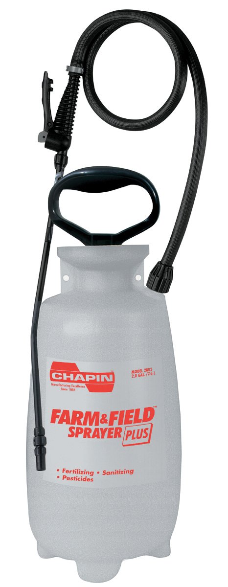Chapin International Chapin Farm and Field 2-Gallon Poly Sprayer Plus 2802E, 2 Gallon, Gray