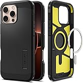 Spigen for iPhone 16 Pro Max Case, Tough Armor (Ai) MagFit [Compatible with Magsafe] [Kickstand] [Military-Grade Protection] - Black