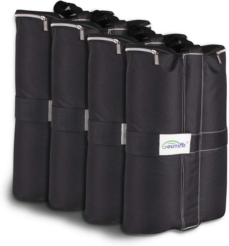Goutime Gazebo Weights Bag 18kg 40lb Set of 4 tent sandbags Black