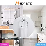 Wopeite Chrome Self Adhesive Towel Ring Stainless Steel 22lb Load view 3