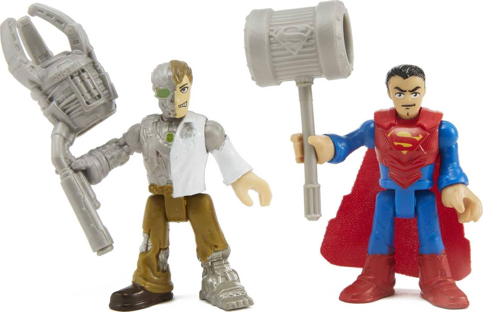 Fisher Price Imaginext Toy - DC Super Friends - Superman and Metallo Action Figure